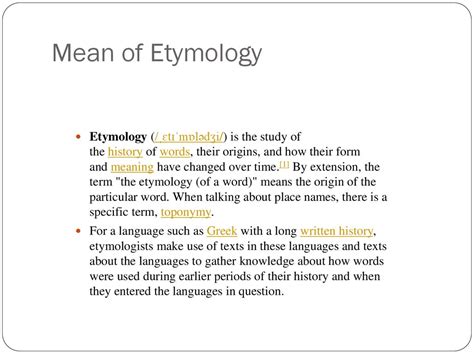 etymology of mean|More.